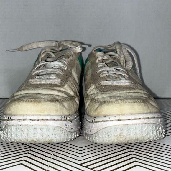 Nike Women’s Size 7.5 Air Force 1 Crater M2Z2 White Dynamic Turquoise Sneakers - Picture 2 of 8